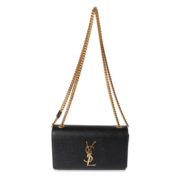 Saint Laurent Black Grain De Poudre Small Monogram Kate Bag - Picture 4 of 8